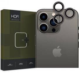 Juodas stiklas galiniai kamerai Apple Iphone 15 Pro / 15 Pro Max "Hofi Camring Pro+"