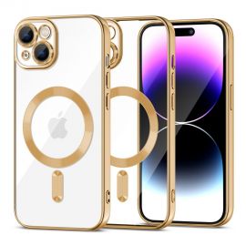 Auksinis dėklas Apple Iphone 15 "Tech-Protect Magshine Magsafe"