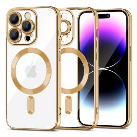 Auksinis dėklas Apple Iphone 15 Pro "Tech-Protect Magshine Magsafe"