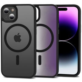 Juodas matinis dėklas Apple Iphone 15 "Tech-Protect Magmat Magsafe"