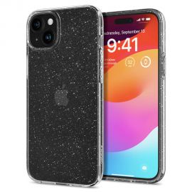 Skaidrus su blizgučiais dėklas Apple Iphone 15 "Spigen Liquid Crystal Glitter"