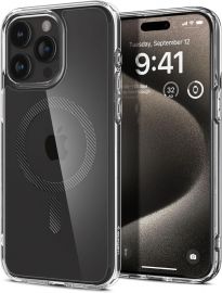 Carbon Fiber dėklas Apple Iphone 15 Pro Max "Spigen Ultra Hybrid Mag Magsafe"