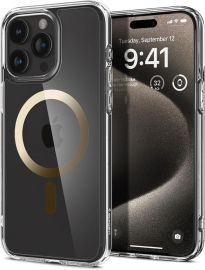 Auksinis dėklas Apple Iphone 15 Pro Max "Spigen Ultra Hybrid Mag Magsafe"