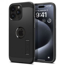Juodas dėklas Apple Iphone 15 Pro Max "Spigen Tough Armor Mag Magsafe"