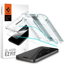 Skaidrus apsauginis stikliukas Apple Iphone 15 Pro Max "Spigen Glas.Tr Ez Fit" 2vnt