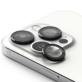 Juodas apsauginis kameros stikliukas Apple Iphone 15 Pro Max "Ringke Frame"