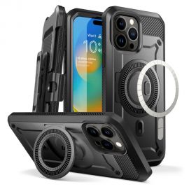 Juodas dėklas Apple Iphone 15 Pro "Supcase UB Pro Mag Magsafe"
