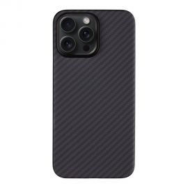 Juodas dėklas Tactical MagForce Aramid telefonui Apple iPhone 15 Pro Max
