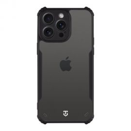 Skaidrus-juodas dėklas Tactical Quantum Stealth telefonui Apple iPhone 15 Pro Max