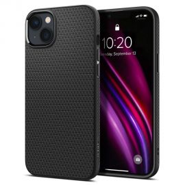 Juodas matinis dėklas Apple Iphone 14 Plus / 15 Plus "Spigen Liquid Air"