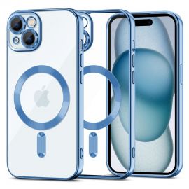Šviesiai mėlynas dėklas Apple Iphone 15 "Tech-Protect Magshine Magsafe"