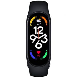 Juodas išmanusis laikrodis Xiaomi Smart Band 7 NFC