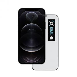Juodas apsauginis ekrano stikliukas Apple iPhone 12 / 12 Pro "OBAL:ME 5D Glass Screen Protector"
