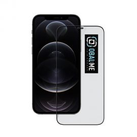 Juodas apsauginis ekrano stikliukas Apple iPhone 12 Pro Max "OBAL:ME 5D Glass Screen Protector"