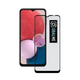 Juodas apsauginis ekrano stikliukas Samsung Galaxy A13 4G "OBAL:ME 5D Glass Screen Protector"