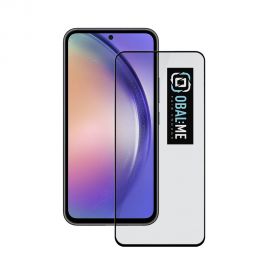 Juodas apsauginis ekrano stikliukas Samsung Galaxy A54 5G "OBAL:ME 5D Glass Screen Protector"