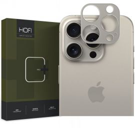 Titano spalvos apsauginis kameros stikliukas Apple Iphone 15 Pro / 15 Pro Max "Hofi Alucam Pro+"
