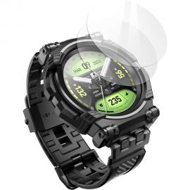 Juodas dėklas su apyranke Samsung Galaxy Watch 6 Classic (47mm) "Supcase IBLSN ARMORBOX 2-SET"