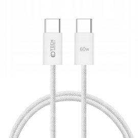 Baltas kabelis "TECH-PROTECT ULTRABOOST CLASSIC TYPE-C CABLE PD60W/3A 100CM"