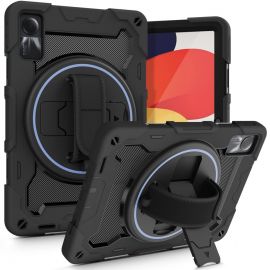 Juodas dėklas Xiaomi Redmi Pad SE 11.0 "Tech-Protect Solid 360"