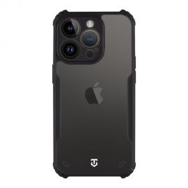 Skaidrus-juodas dėklas Tactical Quantum Stealth telefonui Apple iPhone 14 Pro