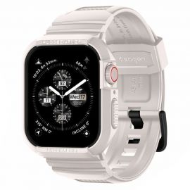 Dune beige dėklas Apple Watch 4 / 5 / 6 / 7 / 8 / 9 / SE (44 / 45MM) "Spigen Rugged Armor Pro"