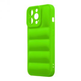 Žalias dėklas OBAL:ME Puffy telefonui Apple iPhone 13 Pro