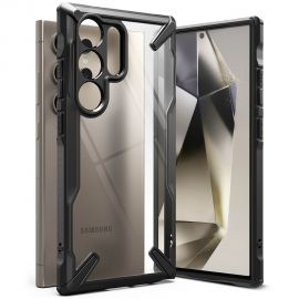 Juodas dėklas Samsung Galaxy S24 Ultra "Ringke Fusion X"