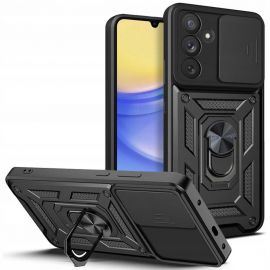 Juodas dėklas Samsung Galaxy A15 4G / 5G "Tech-Protect Camshield Pro"