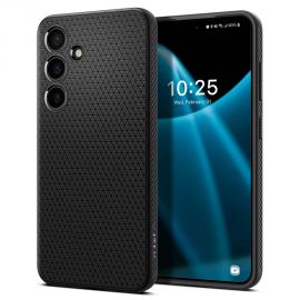 Juodas matinis dėklas Samsung Galaxy S24 Plus "Spigen Liquid Air"