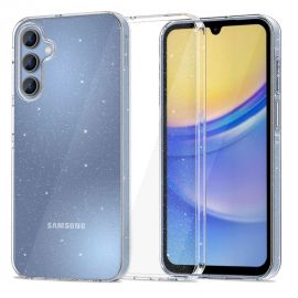 Skaidrus blizgantis dėklas Samsung Galaxy A15 4G / 5G "Tech-Protect FlexAir Glitter"