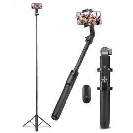 Juoda asmenukių lazda "SPIGEN S560W BLUETOOTH SELFIE STICK TRIPOD"