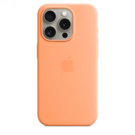 Orange sorbet originalus dėklas MT1H3ZM/A Silicone Cover Magsafe telefonui Apple iPhone 15 Pro