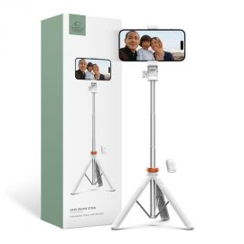 Balta asmenukių lazda "TECH-PROTECT L03S WIRELESS SELFIE STICK TRIPOD"