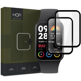Juodas apsauginis ekrano stikliukas Xiaomi Smart Band 8 Pro "Hofi Hybrid Pro+ 2-Pack"