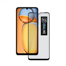 Juodas apsauginis ekrano stikliukas Xiaomi Redmi 13C 4G/Poco C65 "OBAL:ME 5D Glass Screen Protector"