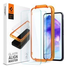 Apsauginis ekrano stikliukas Samsung Galaxy A55 5G "Spigen Alm Glas. 2-Pack"