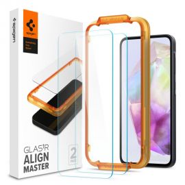 Apsauginis ekrano stikliukas Samsung Galaxy A35 5G "Spigen Alm Glas. 2-Pack"