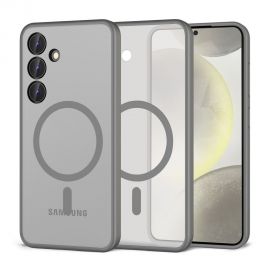 Titano spalvos matinis dėklas Samsung Galaxy S24 "Tech-Protect Magmat Magsafe"