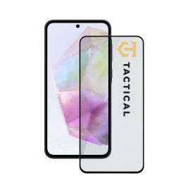 Juodas apsauginis ekrano stikliukas Samsung Galaxy A35 5G "Tactical Glass Shield 5D"