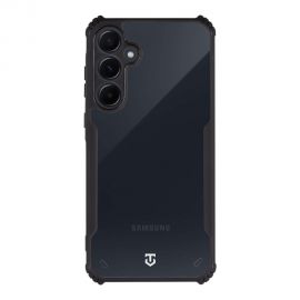 Skaidrus-juodas dėklas Tactical Quantum Stealth telefonui Samsung Galaxy A55 5G