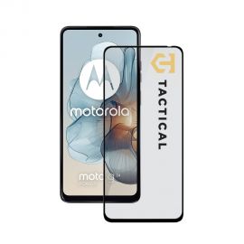 Juodas apsauginis stiklas telefonui Motorola G24 Power "Tactical Glass Shield 5D"
