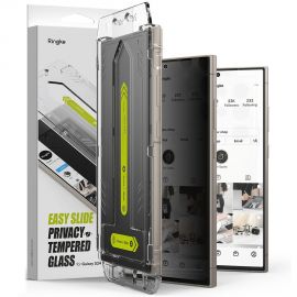 Juodas privatumo apsauginis ekrano stikliukas Samsung Galaxy S24 Ultra "Ringke Easy Slide 2-Pack"
