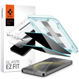 Privatumo apsauginis ekrano stikliukas Samsung Galaxy S24 Pus "Spigen Glass Tr Ez Fit Privacy 2-Pack"