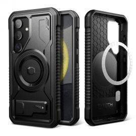 Juodas dėklas Samsung Galaxy S24 Plus "Tech-Protect Kevlar Magsafe+"