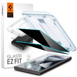 Privatumo apsauginis ekrano stikliukas Samsung Galaxy S24 Ultra "Spigen Glass Tr Ez Fit Privacy 2-Pack"