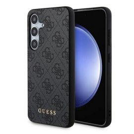 Pilkas originalus dėklas Guess 4G telefonui Samsung Galaxy A35 5G