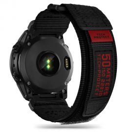Juoda apyrankė Garmin Fenix 3 / 5X / 3HR / 5X PLUS / 6X / 6X PRO / 7X "Tech-Protect Scout"