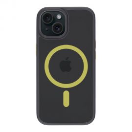 Juodas-geltonas dėklas Apple Iphone 15 "Tactical MagForce Hyperstealth 2.0mm"