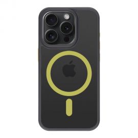 Juodas-geltonas dėklas Apple Iphone 15 Pro "Tactical MagForce Hyperstealth 2.0mm"